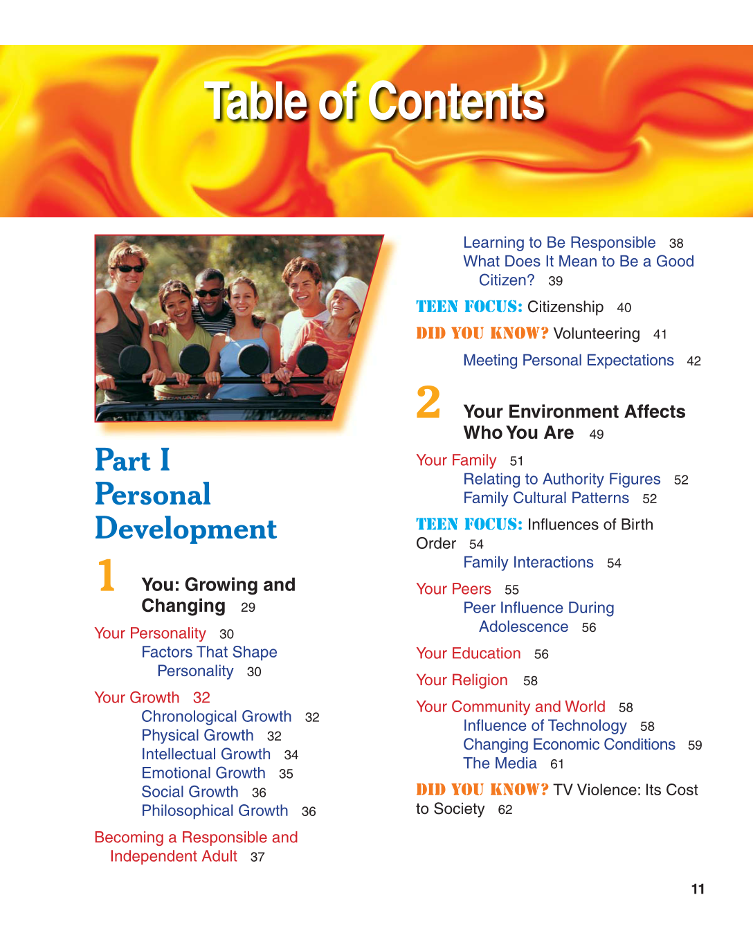 Contemporary Living, 11th Edition page 11