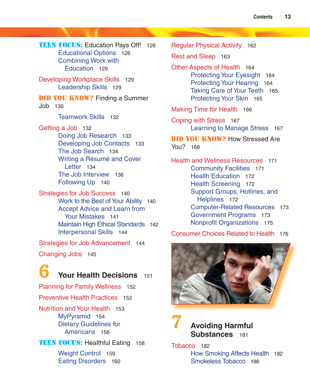 Contemporary Living, 11th Edition page 13