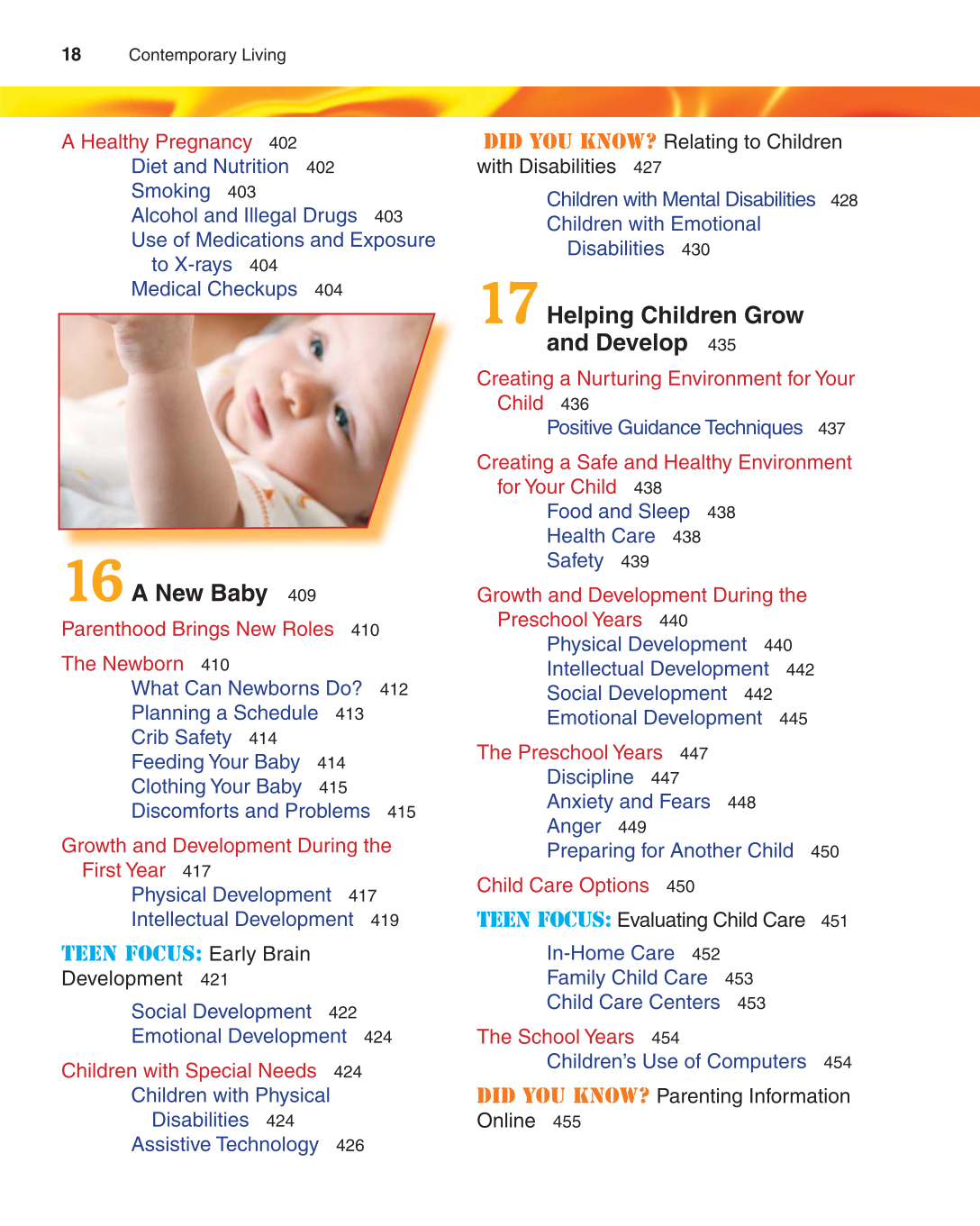 Contemporary Living, 11th Edition page 18
