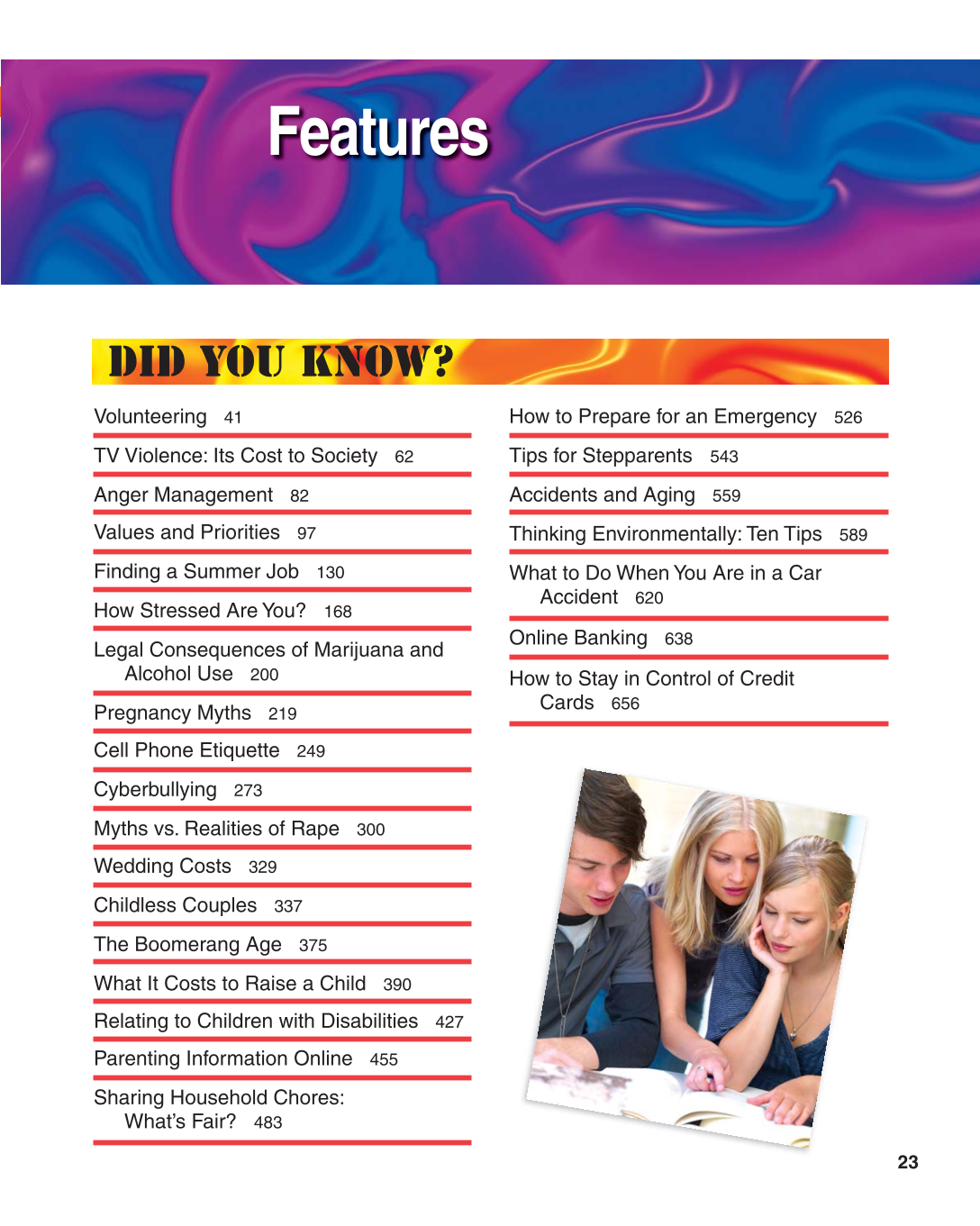 Contemporary Living, 11th Edition page 23