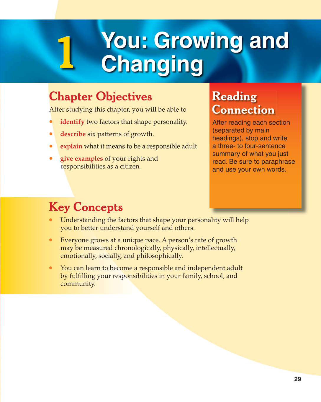 Contemporary Living, 11th Edition page 29