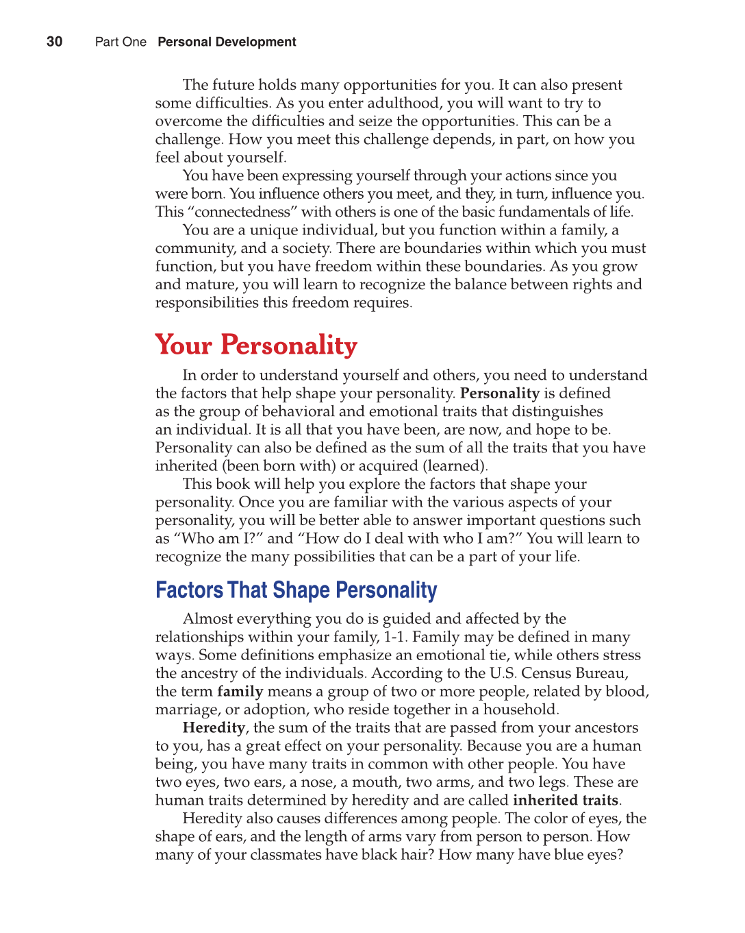 Contemporary Living, 11th Edition page 30