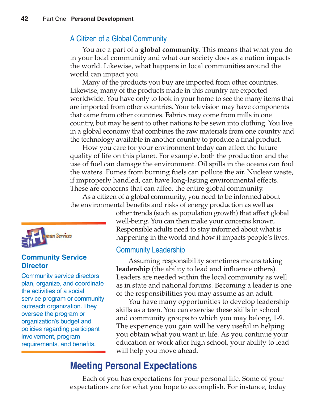 Contemporary Living, 11th Edition page 42