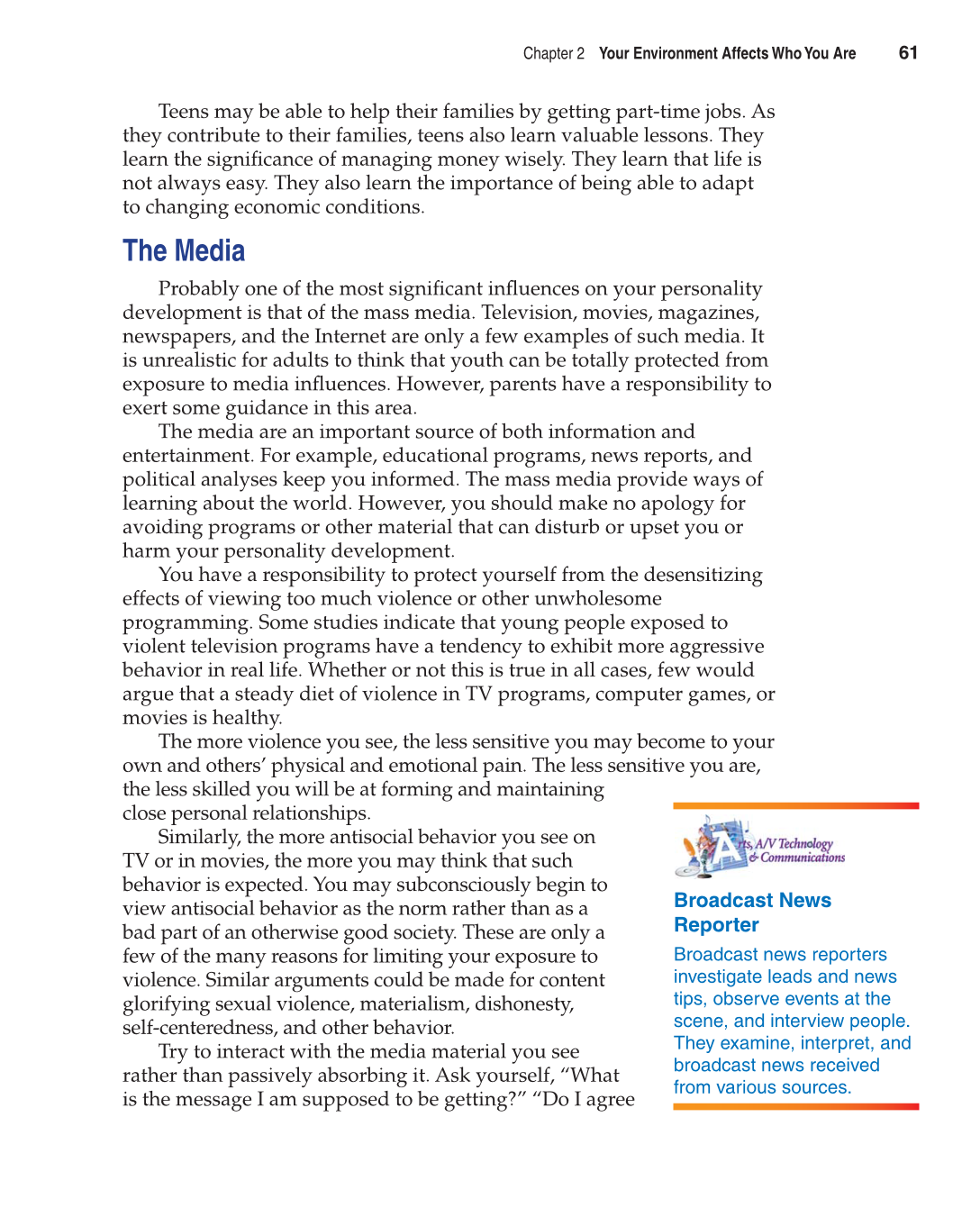Contemporary Living, 11th Edition page 61