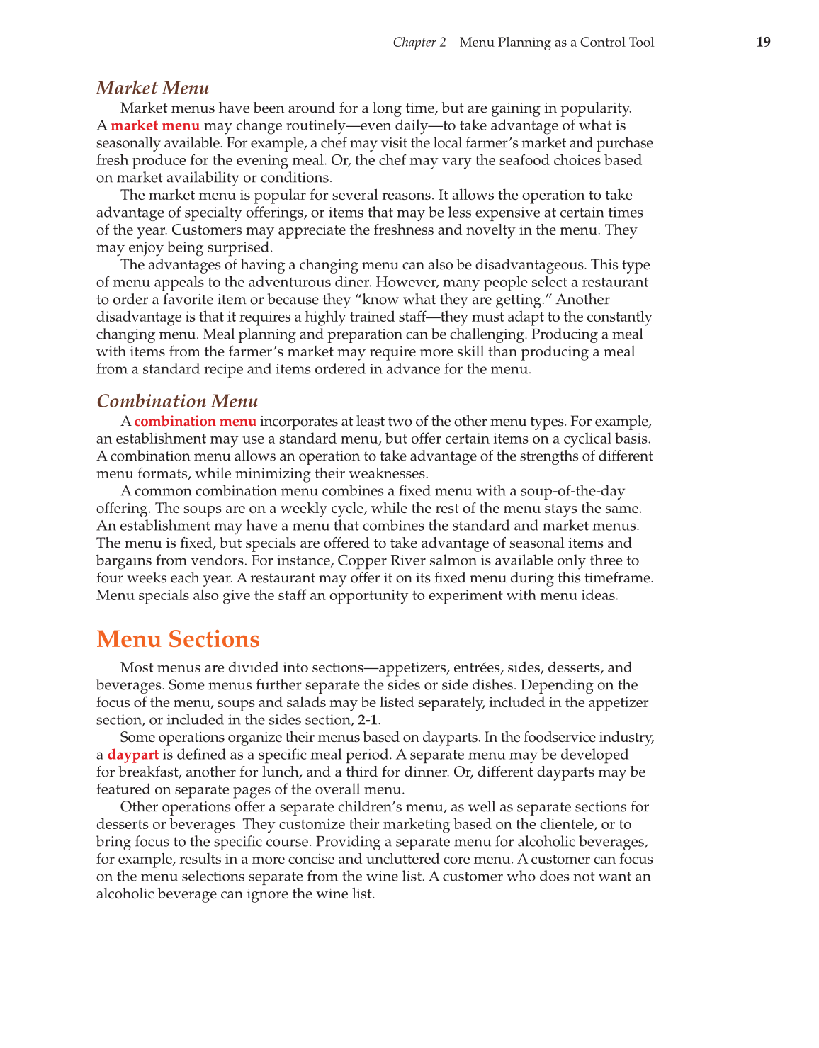 Controlling Costs in Foodservice, 1st Edition page 19