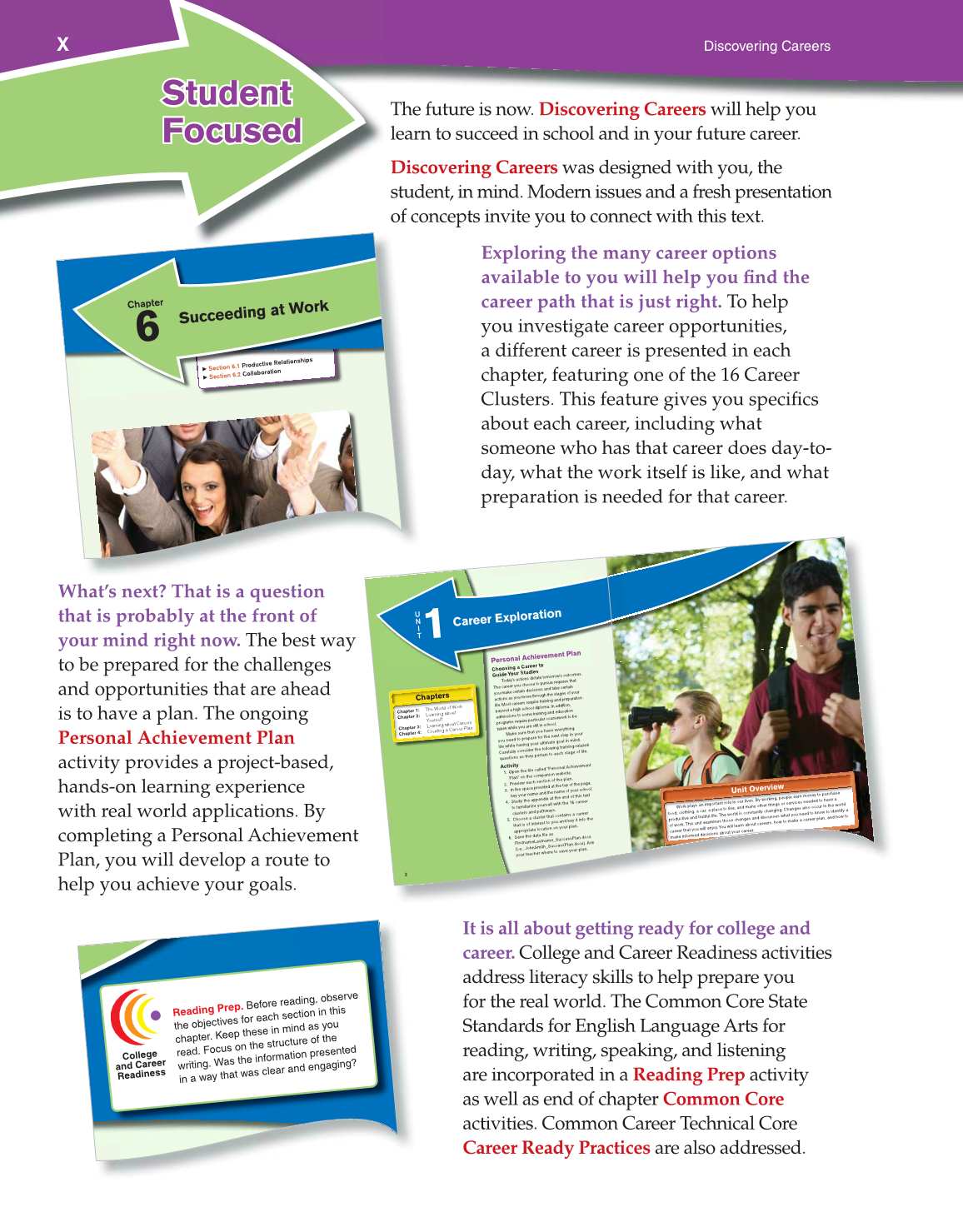 Discovering Careers, 8th Edition page X