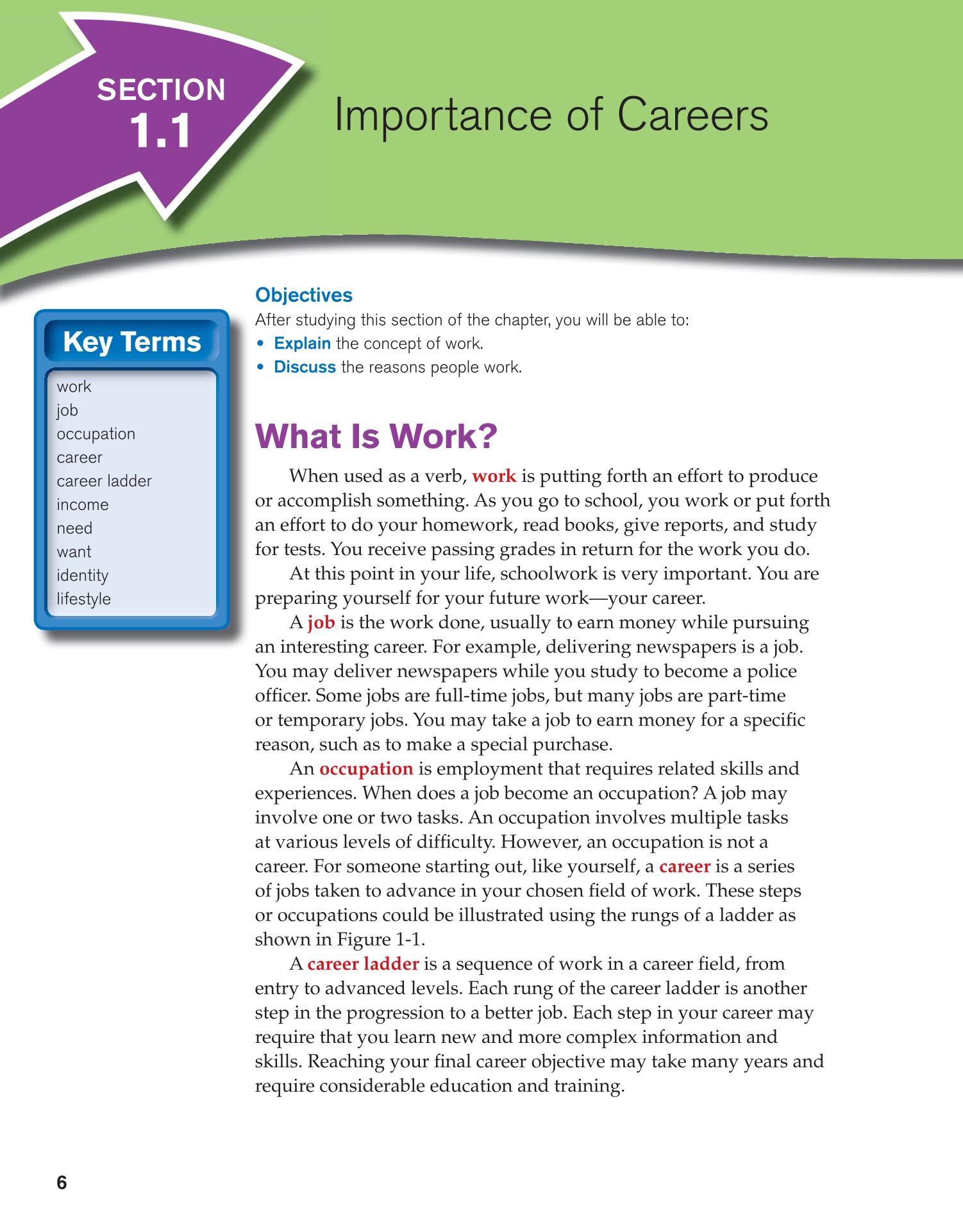 Discovering Careers, 8th Edition page 6