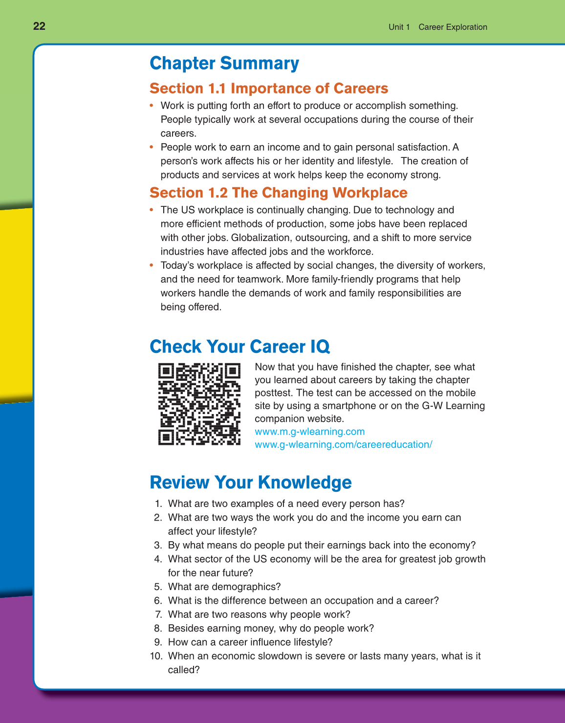 Discovering Careers, 8th Edition page 22