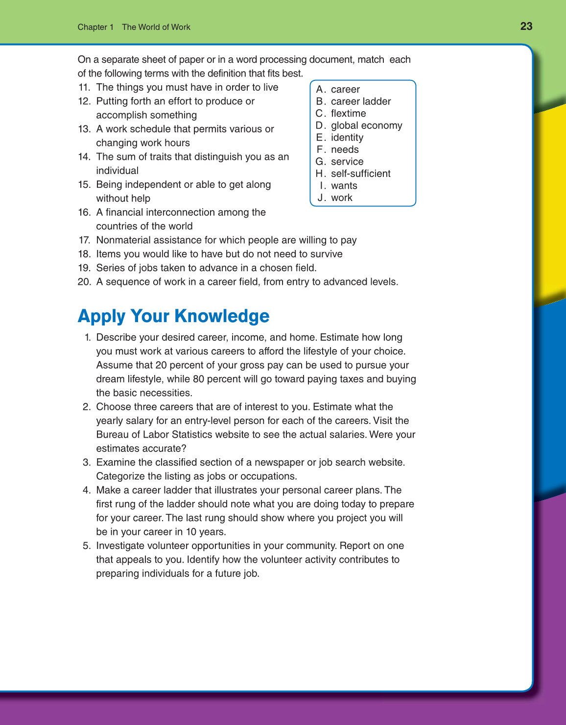 Discovering Careers, 8th Edition page 23