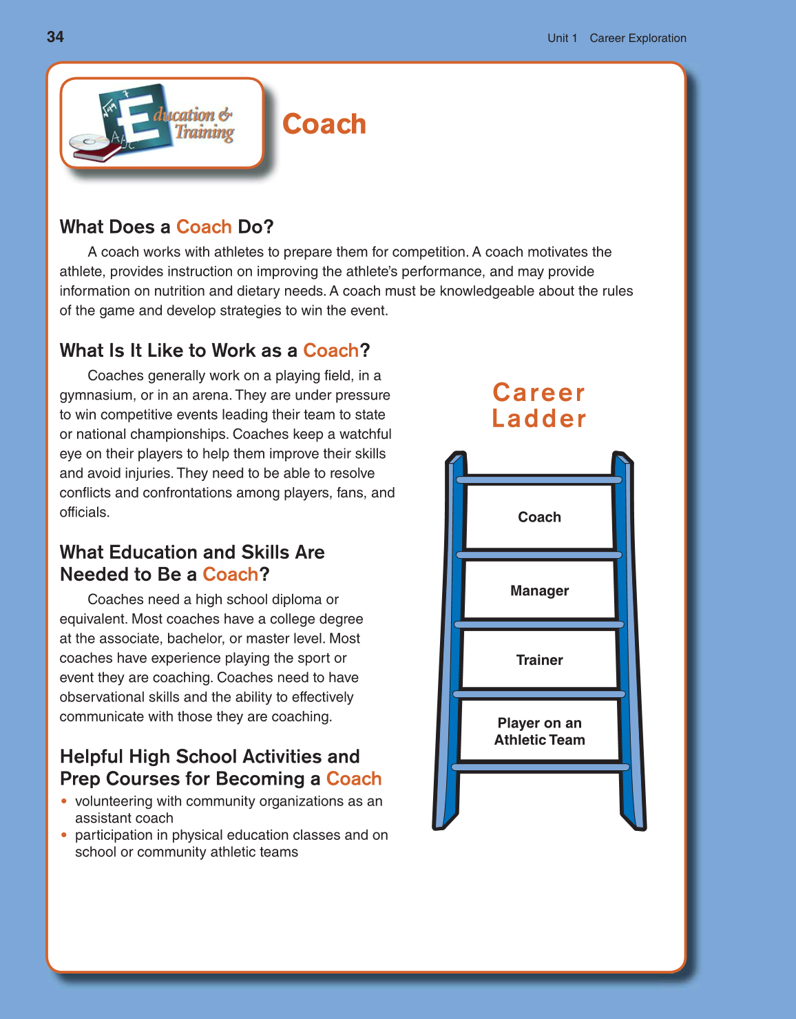 Discovering Careers, 8th Edition page 34