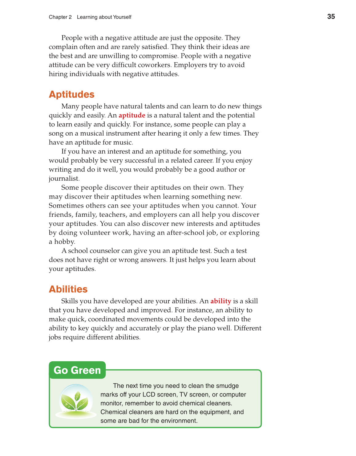 Discovering Careers, 8th Edition page 35