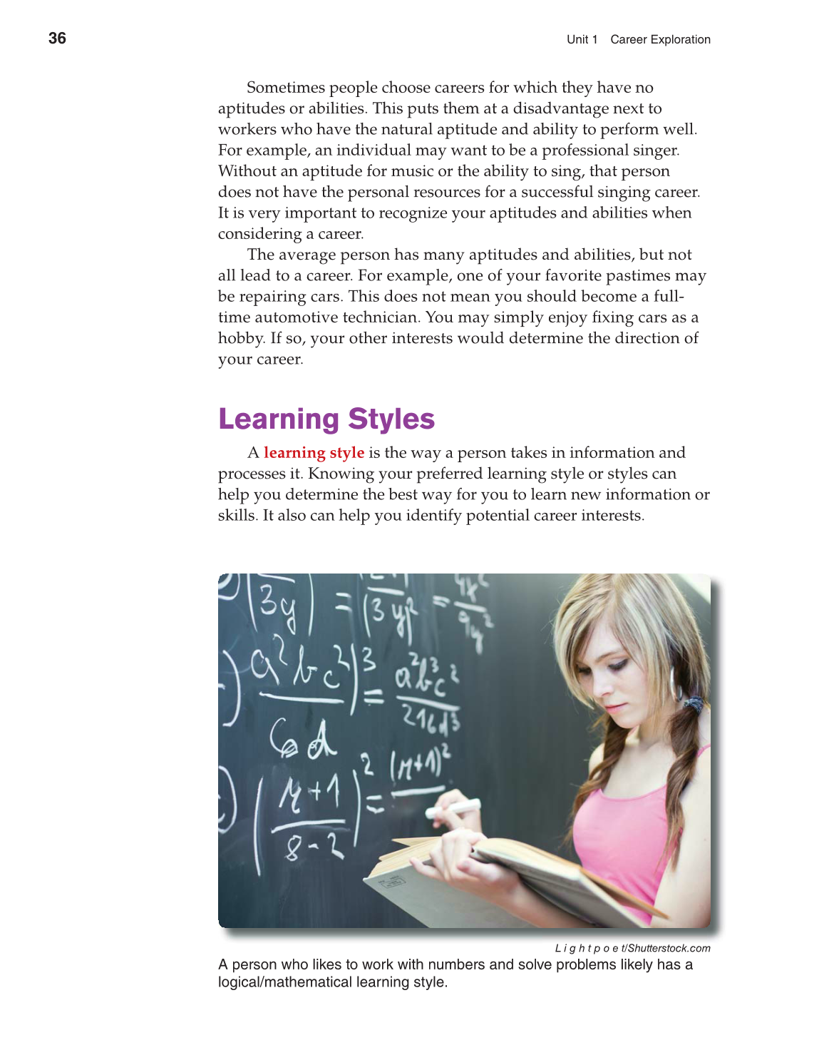 Discovering Careers, 8th Edition page 36