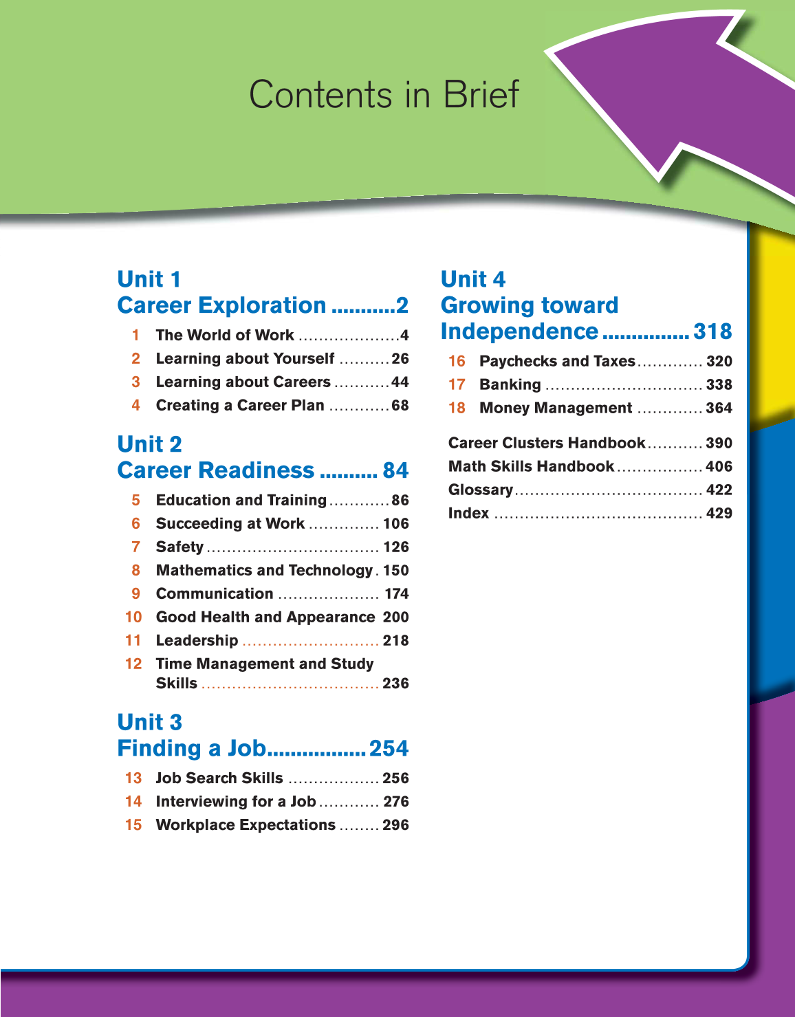 Discovering Careers, 8th Edition page V
