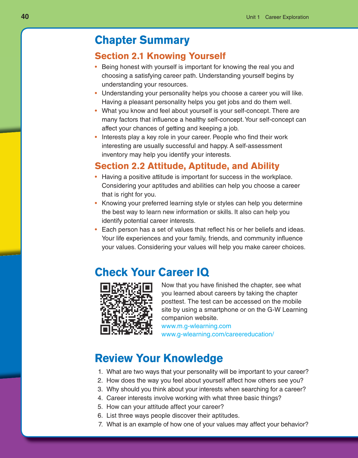 Discovering Careers, 8th Edition page 40