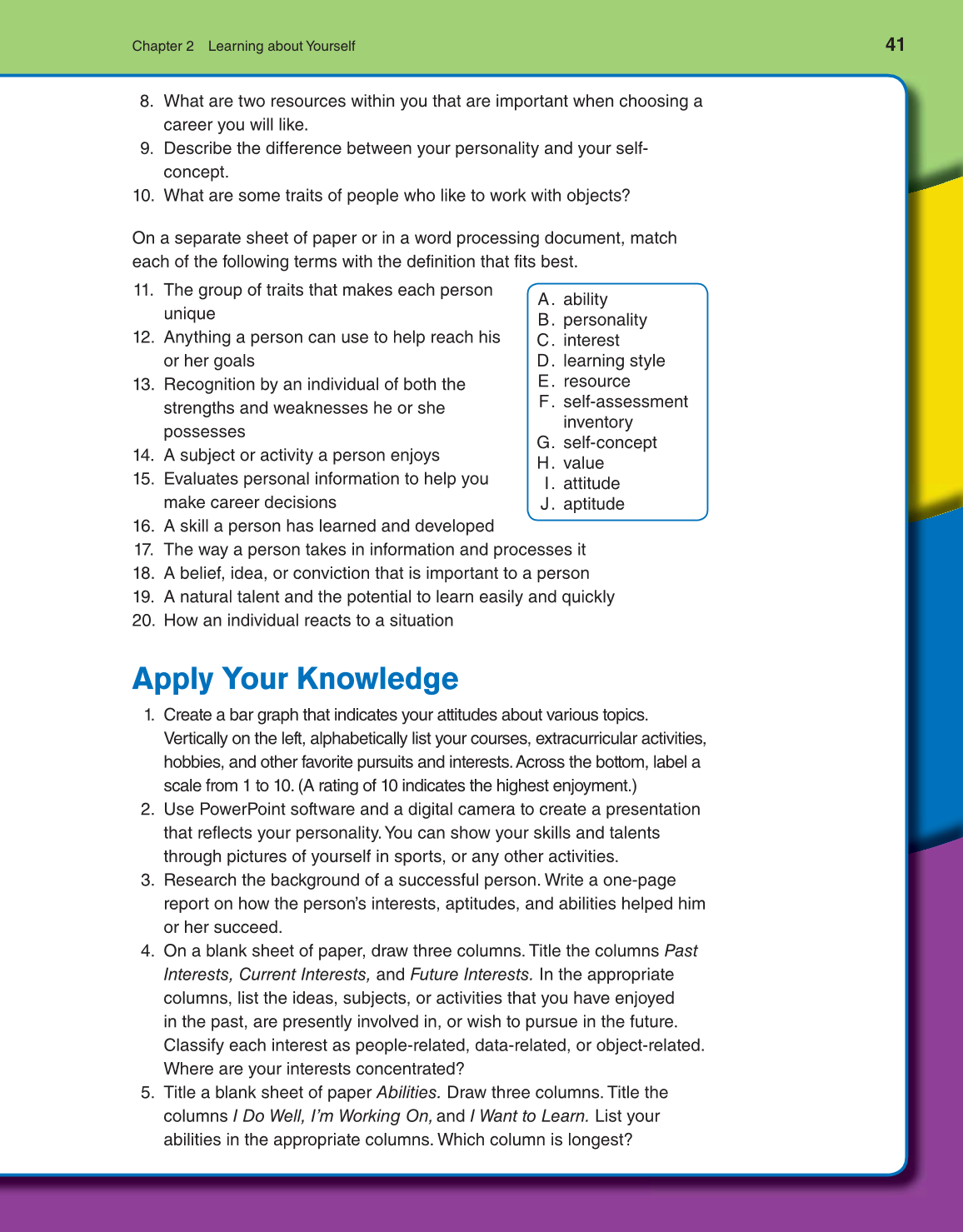 Discovering Careers, 8th Edition page 41