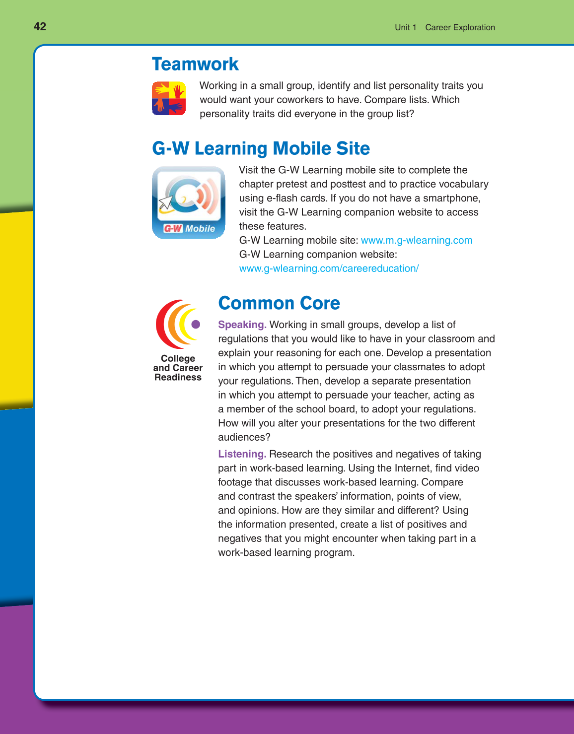 Discovering Careers, 8th Edition page 42