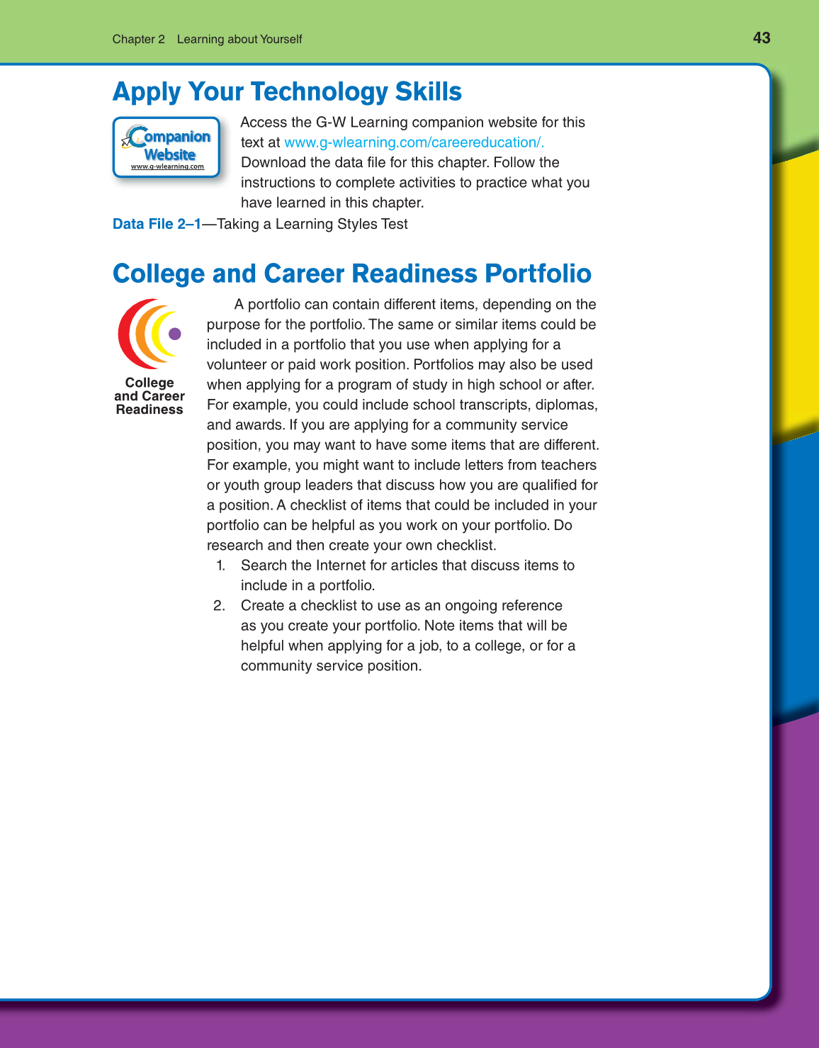 Discovering Careers, 8th Edition page 43