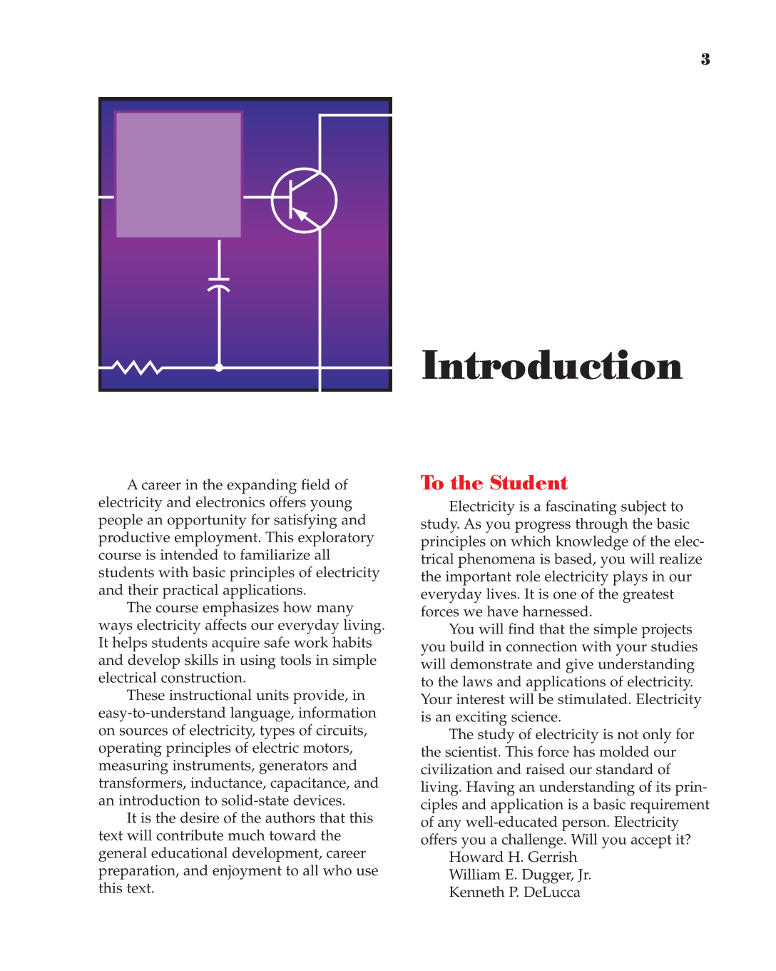 Electricity, 10th Edition page 3