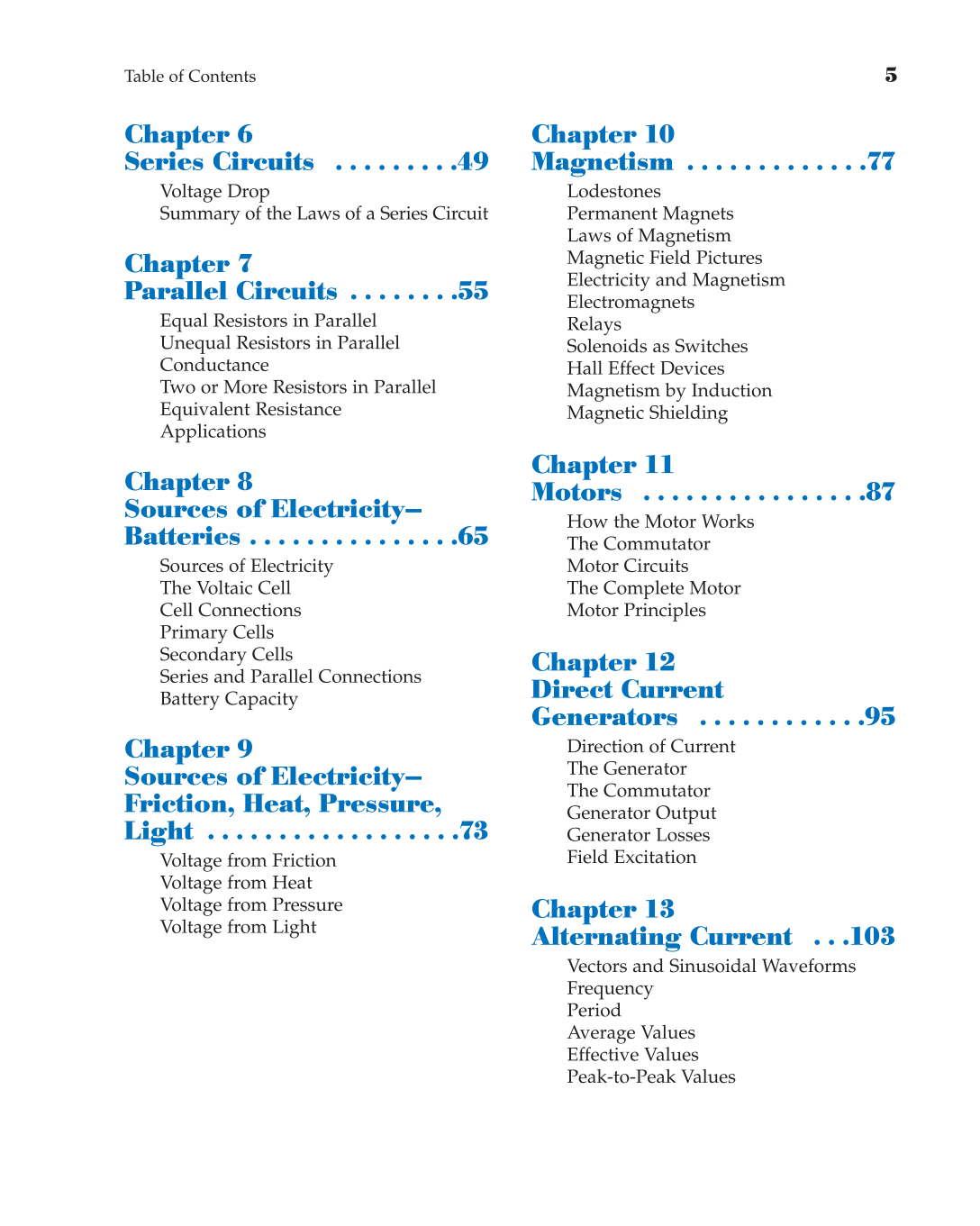 Electricity, 10th Edition page 5
