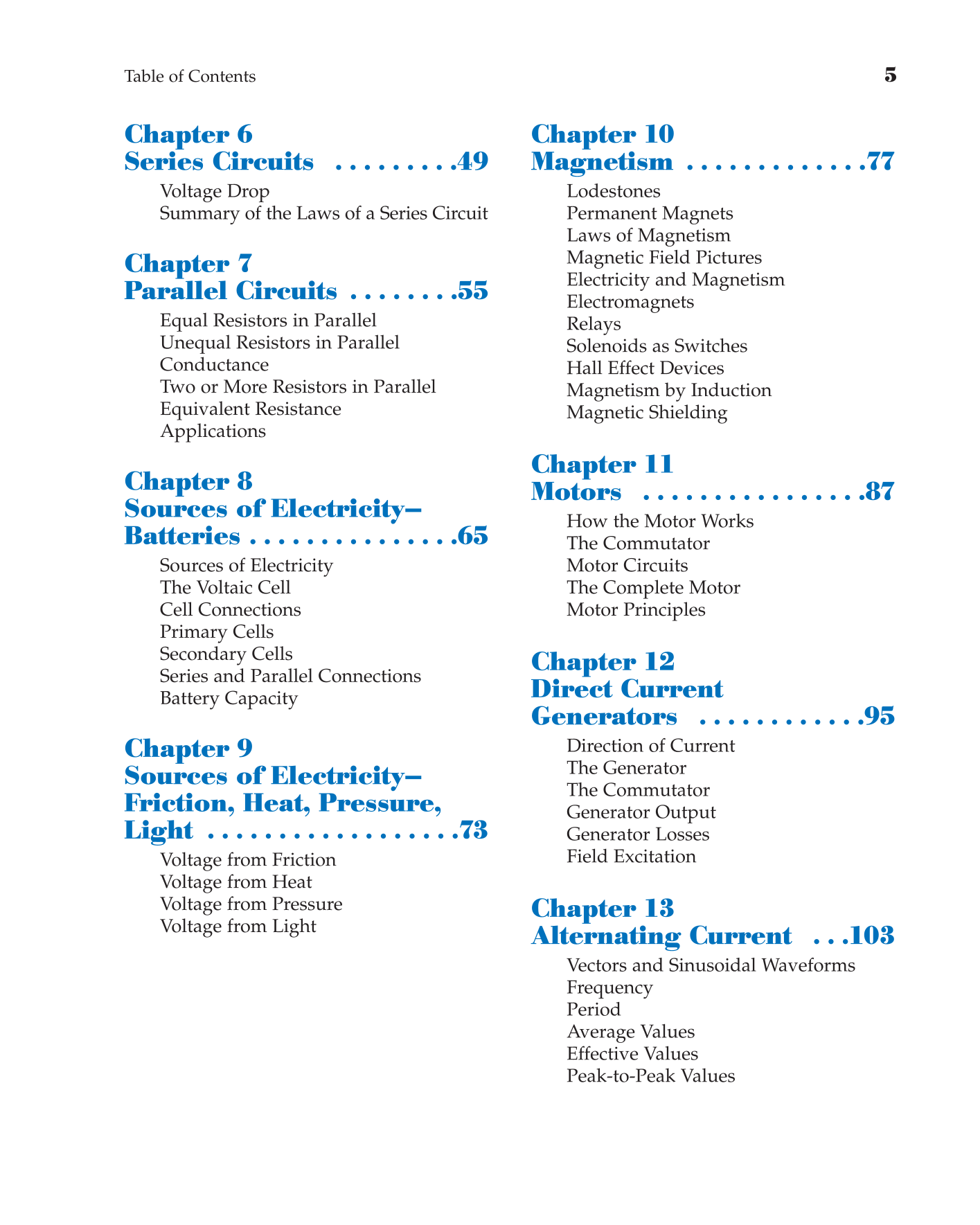 Electricity, 10th Edition page 5