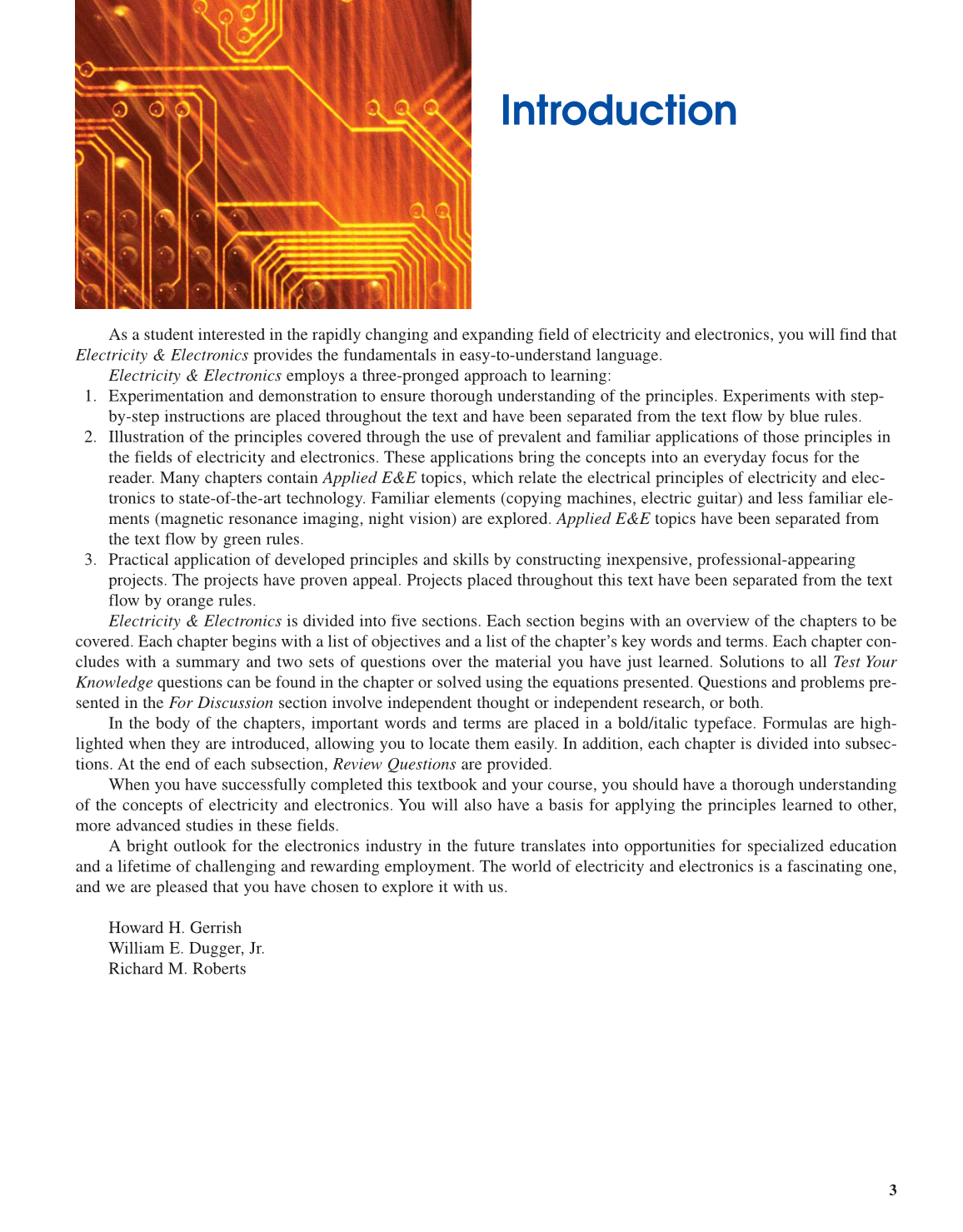Electricity &amp; Electronics, 10th Edition page 3