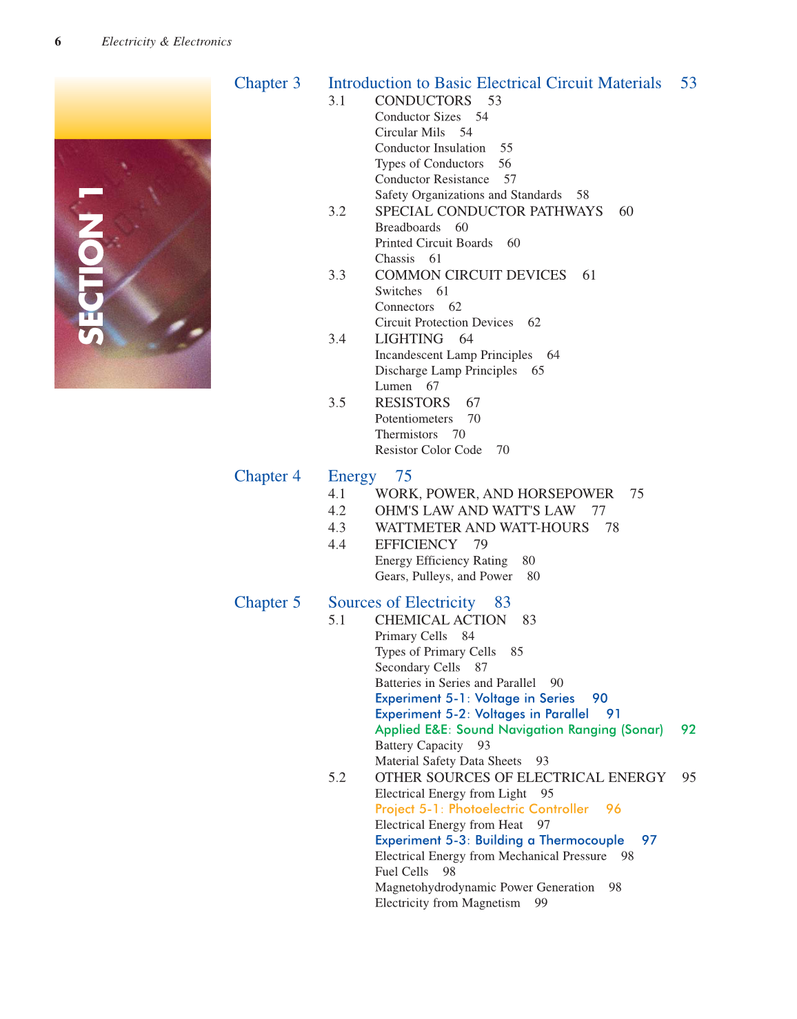 Electricity &amp; Electronics, 10th Edition page 6