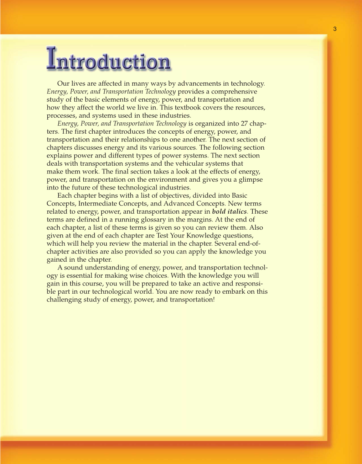 Energy, Power, and Transportation Technology, 2nd Edition page 3