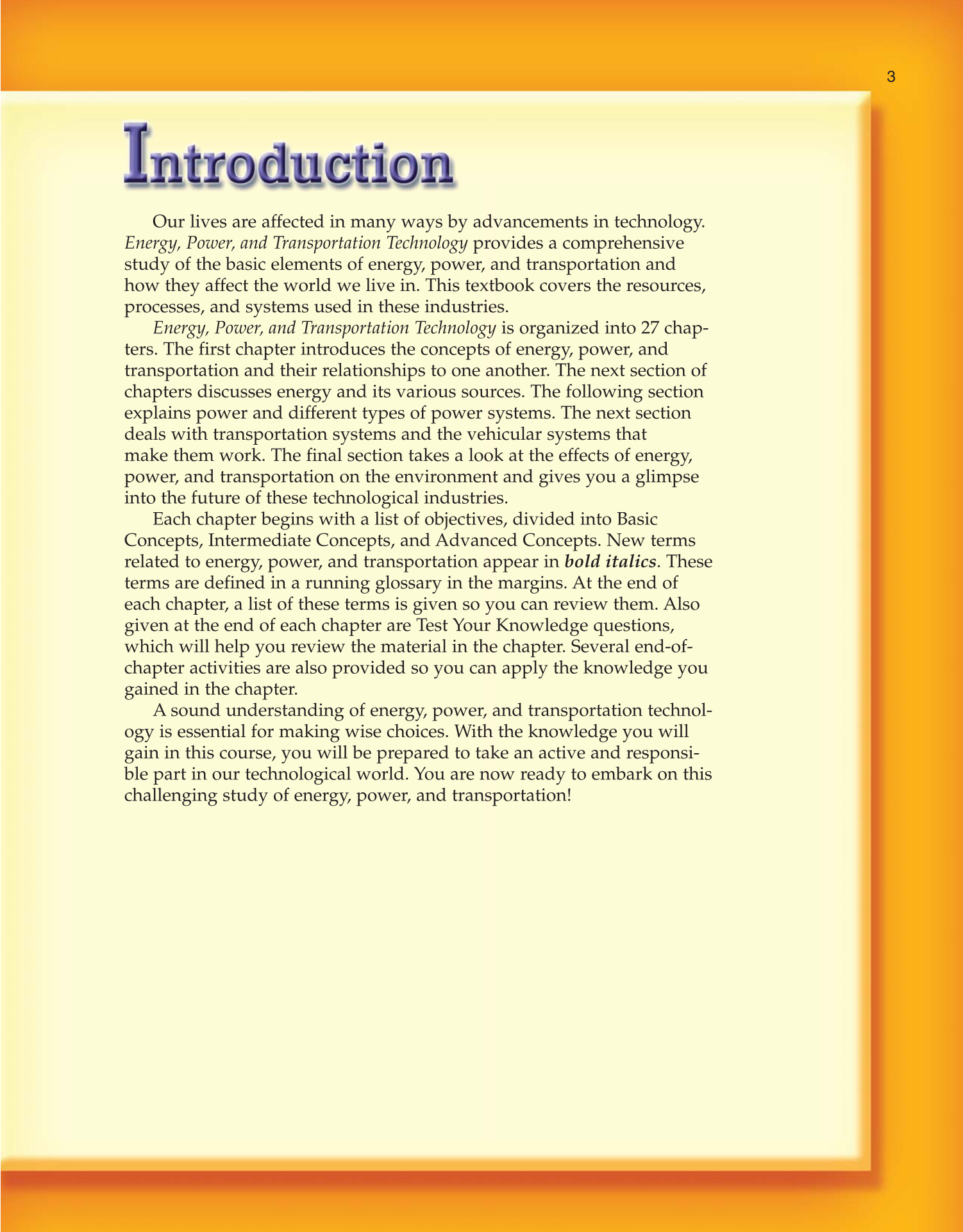 Energy, Power, and Transportation Technology, 2nd Edition page 3