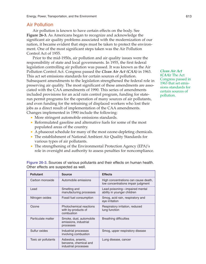 Energy, Power, and Transportation Technology, 2nd Edition page 613