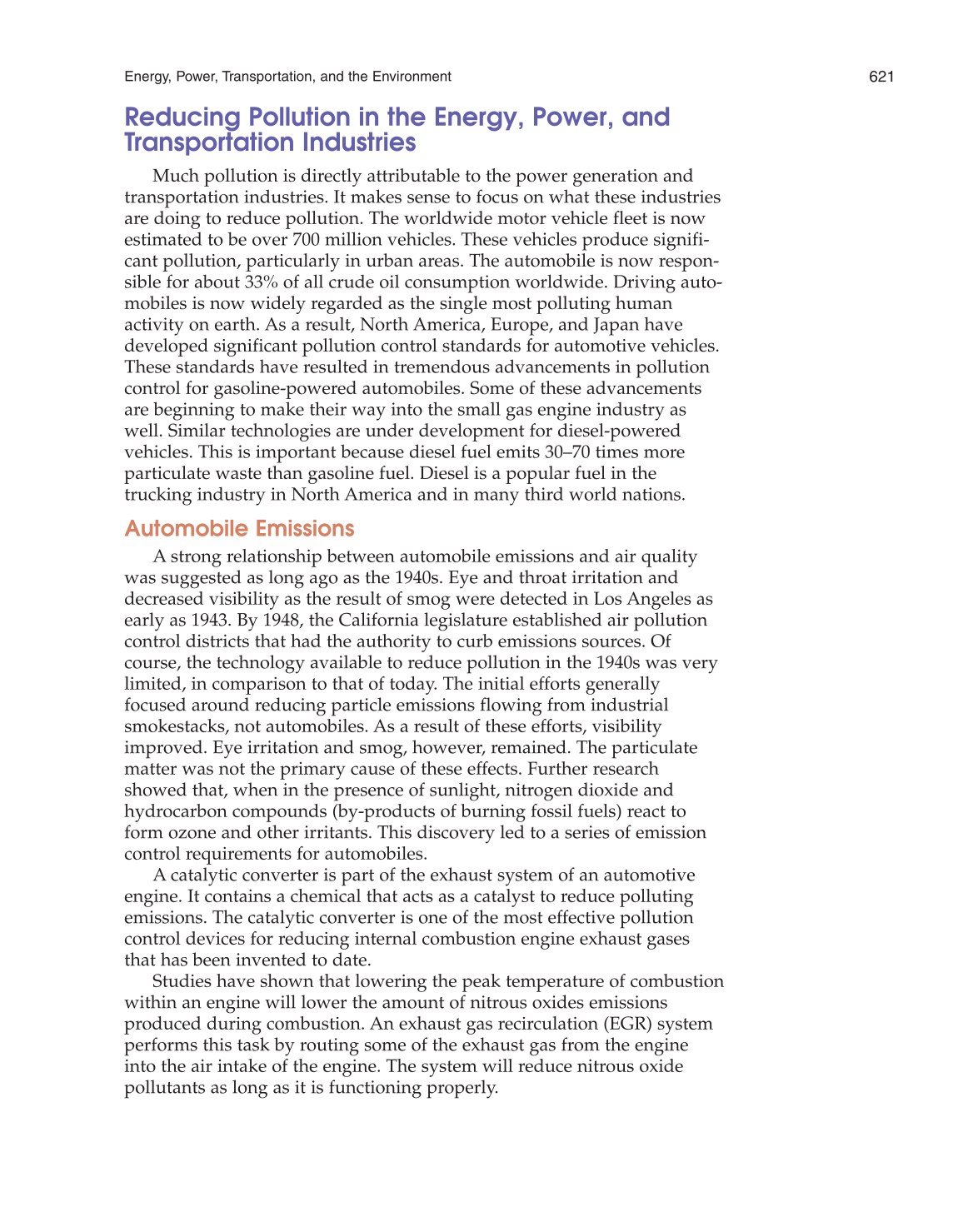 Energy, Power, and Transportation Technology, 2nd Edition page 621