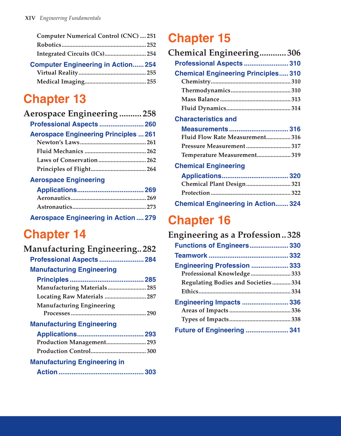 Engineering Fundamentals, 1st Edition page XIV
