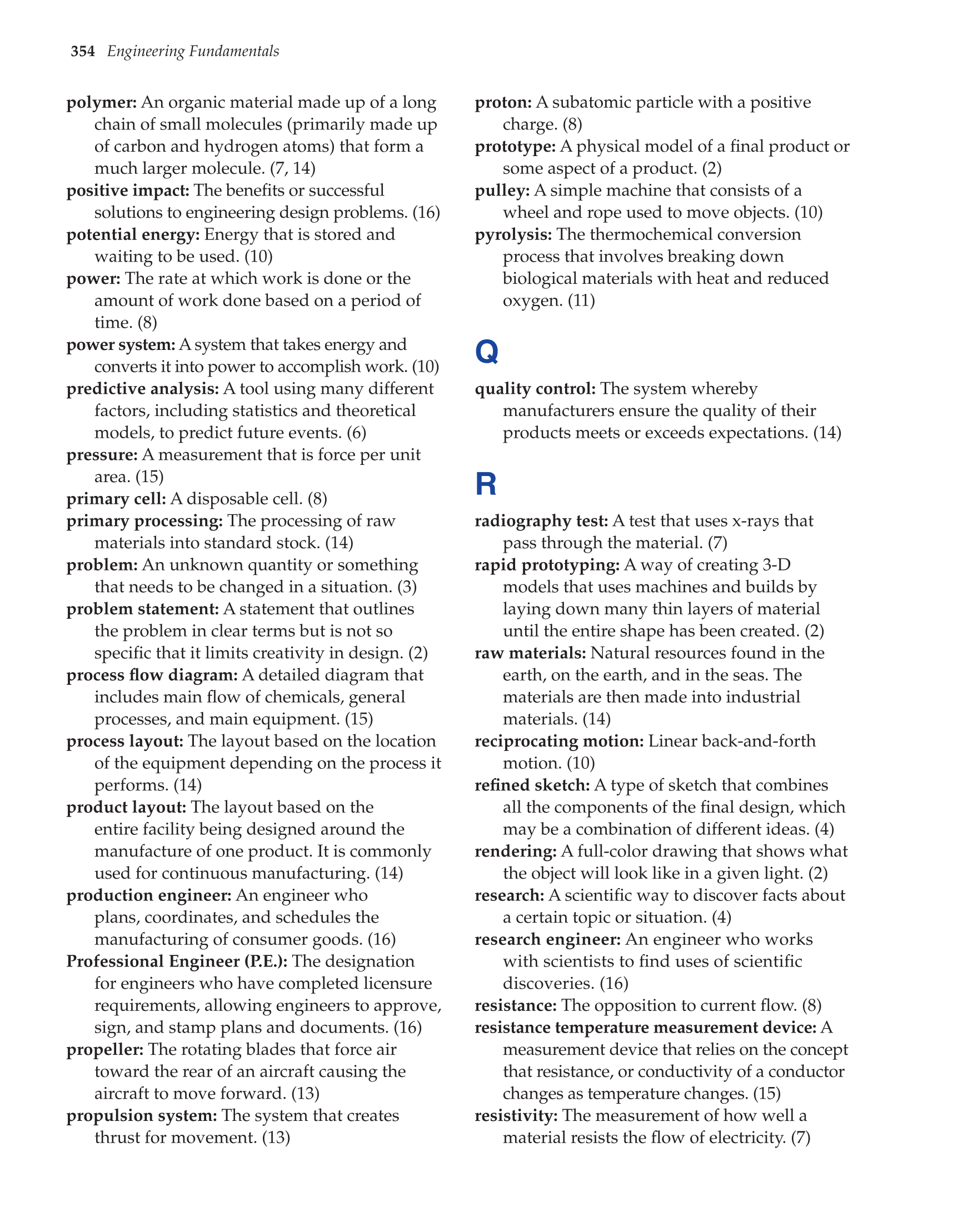 Engineering Fundamentals, 1st Edition page 354