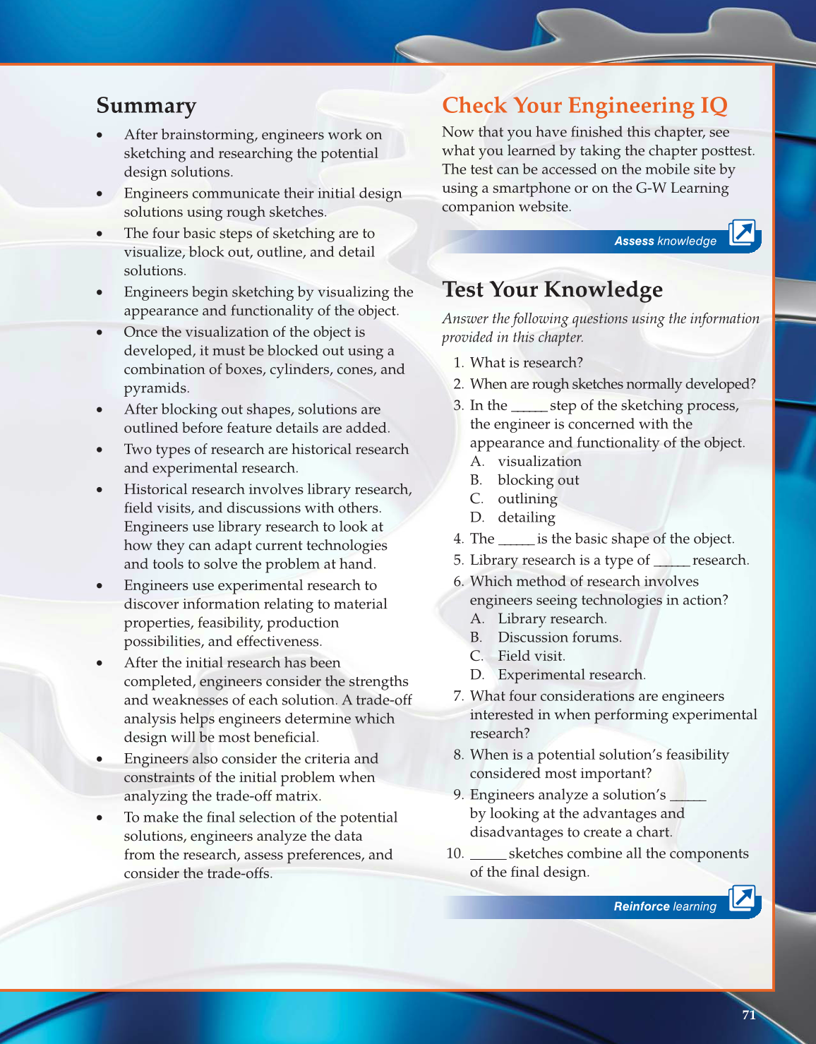 Engineering Fundamentals, 1st Edition page 71