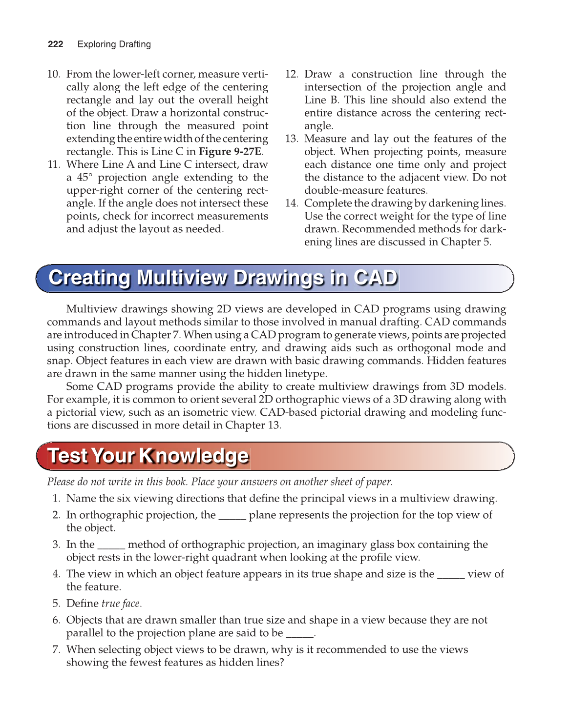 Exploring Drafting, 11th Edition page 222