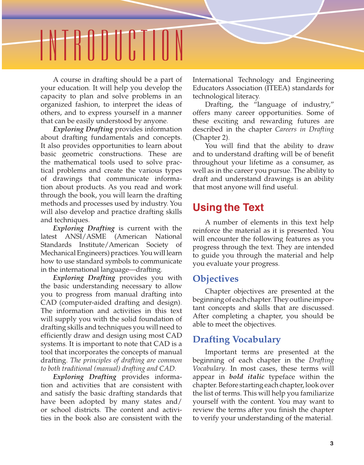 Exploring Drafting, 11th Edition page 3