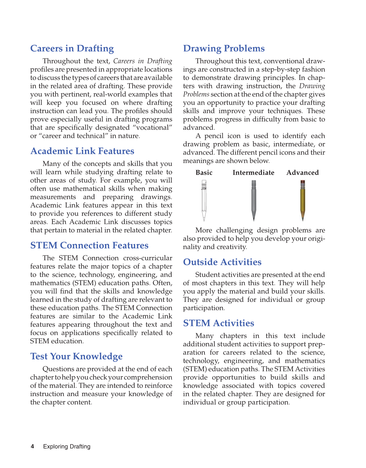 Exploring Drafting, 11th Edition page 4
