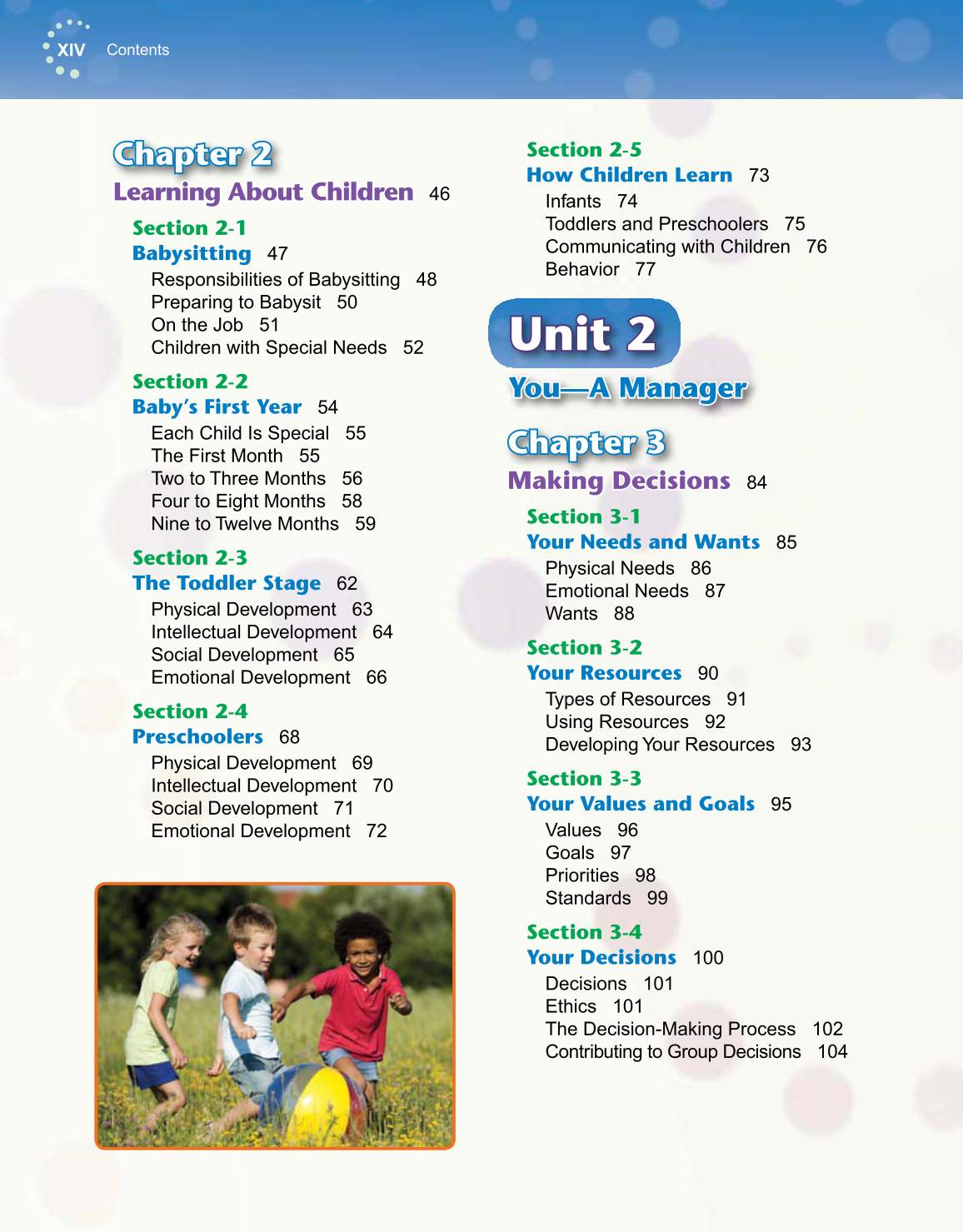 Exploring Life and Career, 6th Edition page XIV