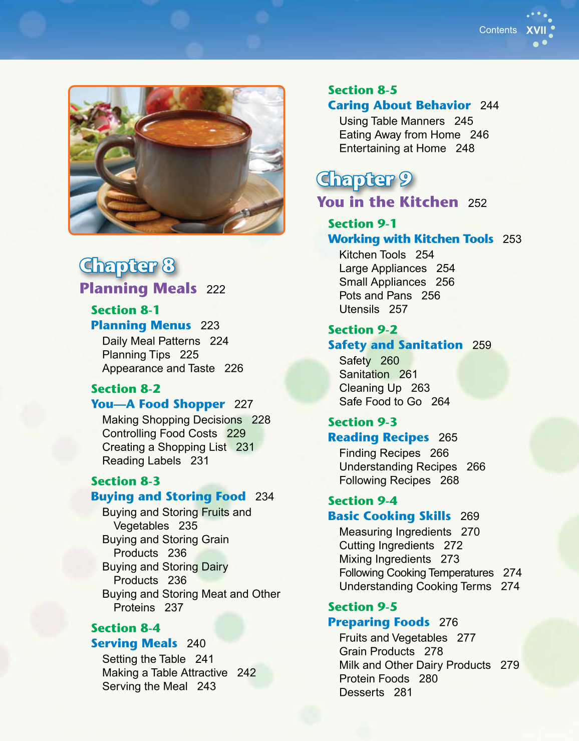 Exploring Life and Career, 6th Edition page XVII