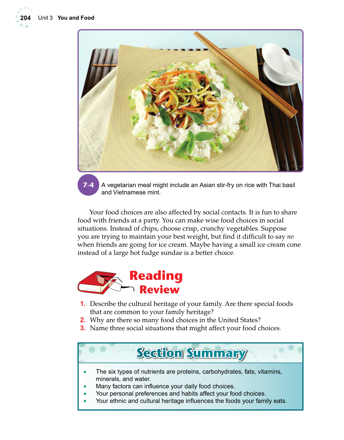 Exploring Life and Career, 6th Edition page 204