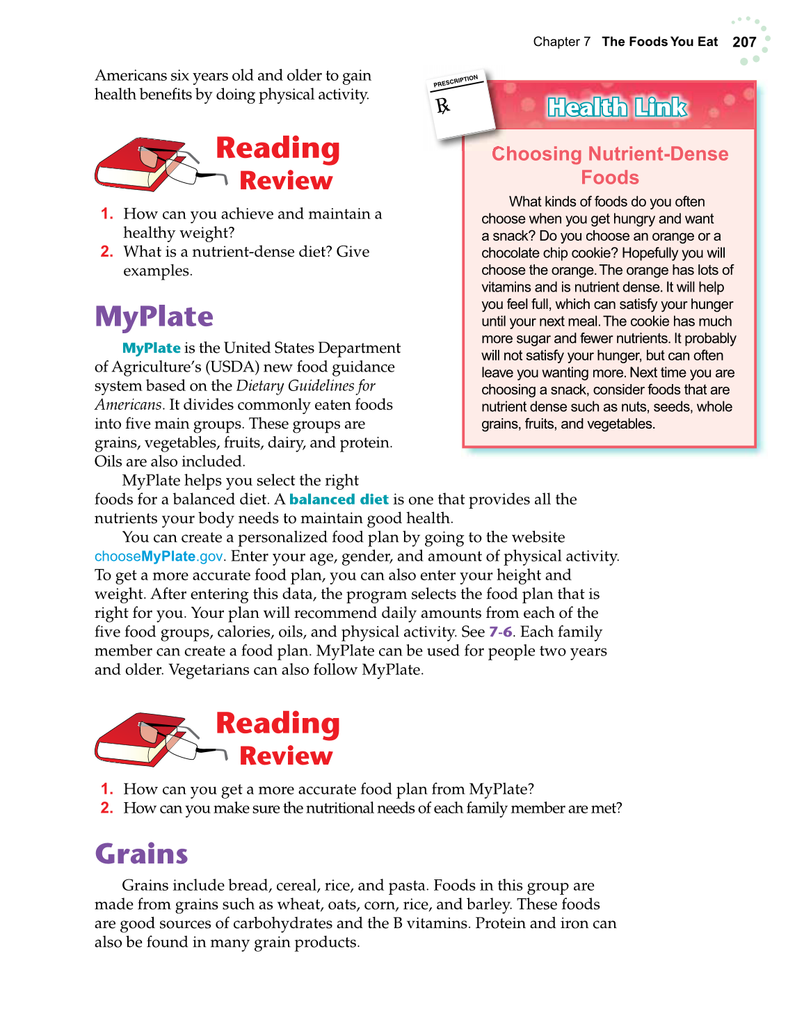 Exploring Life and Career, 6th Edition page 207