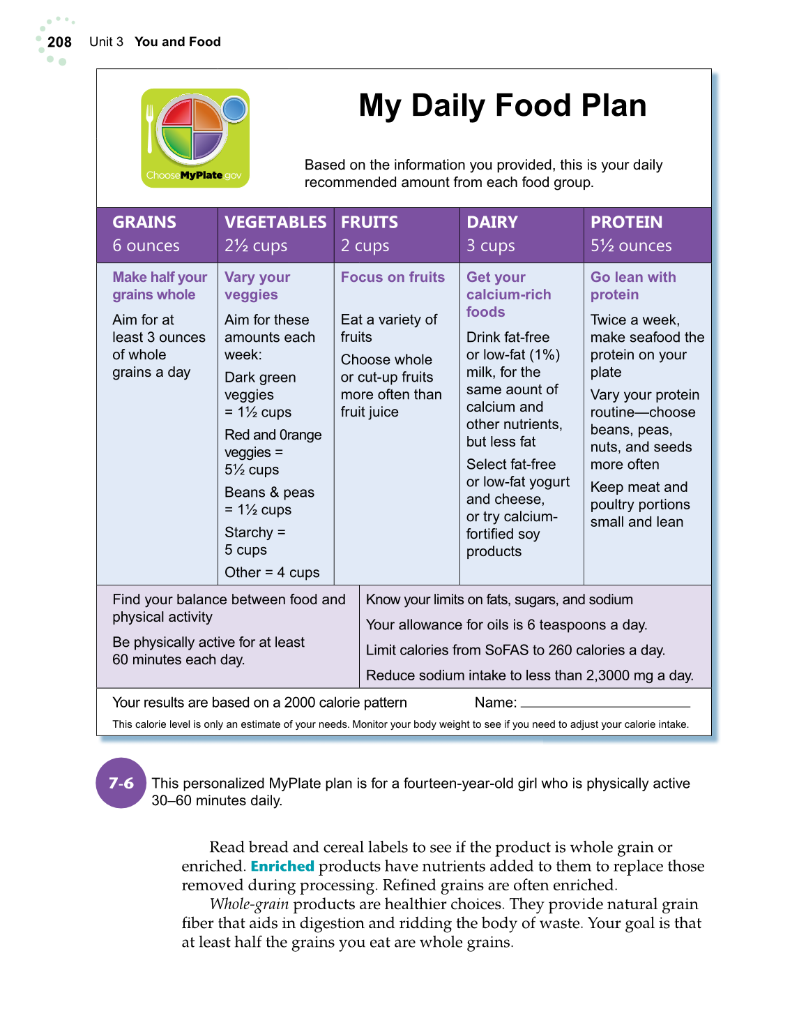 Exploring Life and Career, 6th Edition page 208