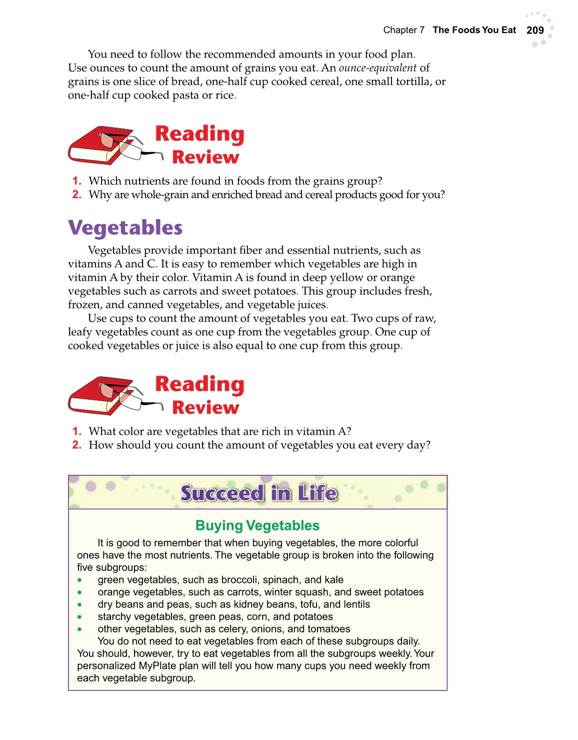 Exploring Life and Career, 6th Edition page 209