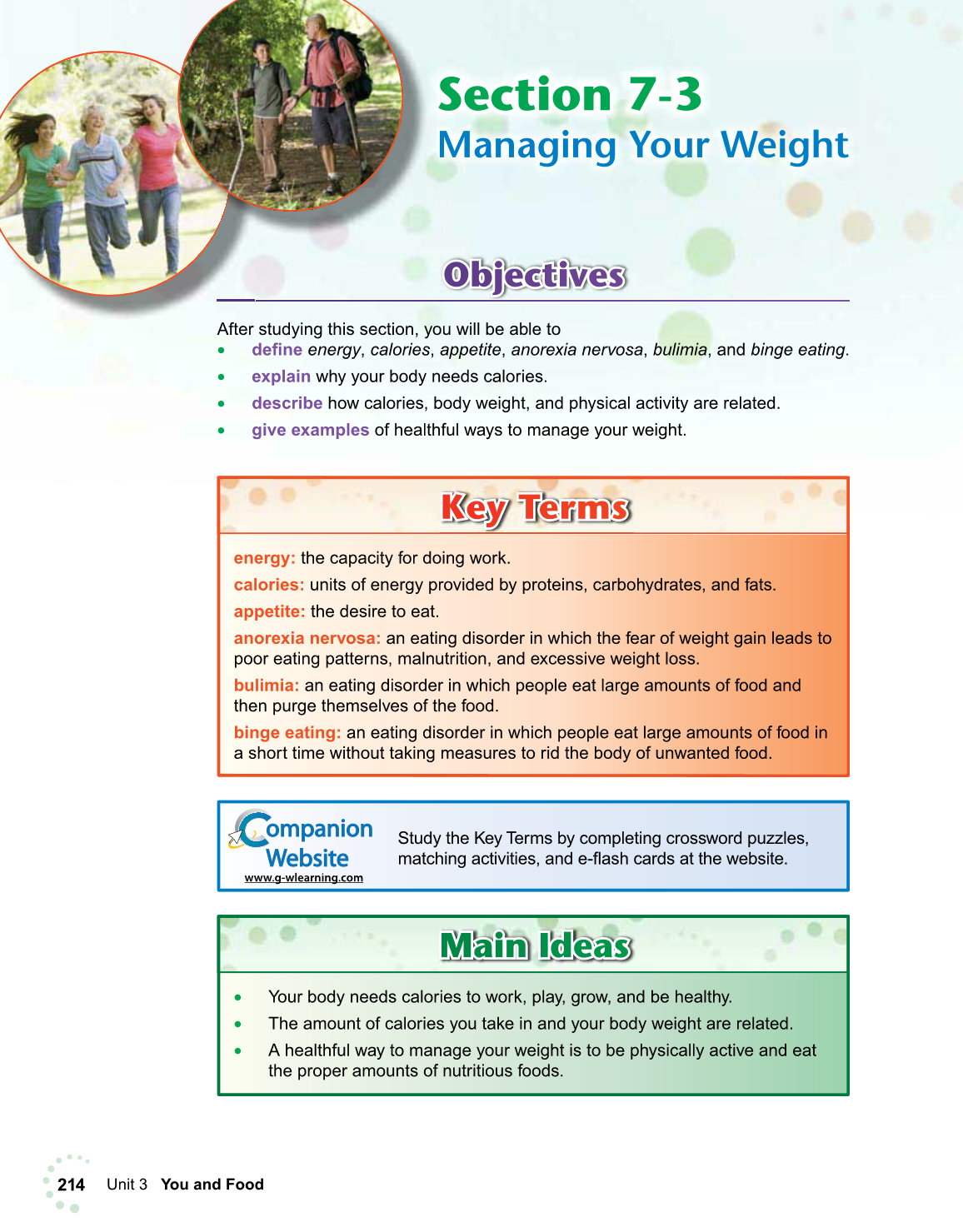 Exploring Life and Career, 6th Edition page 214