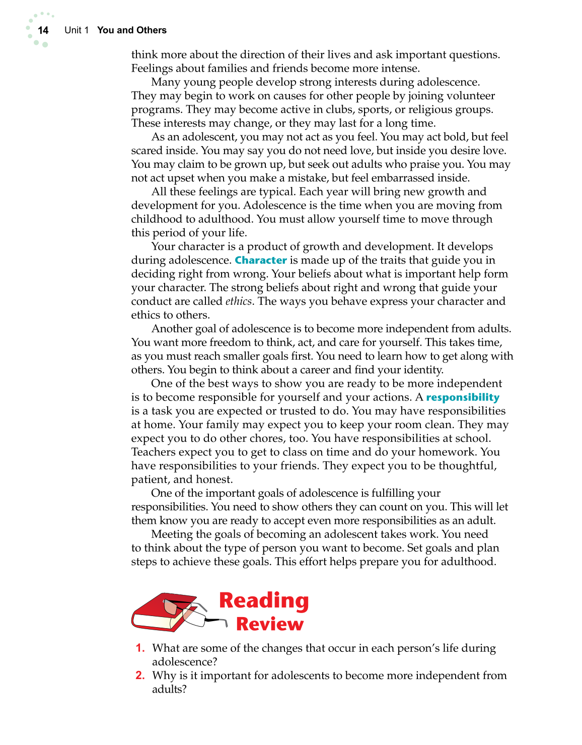 Exploring Life and Career, 6th Edition page 14