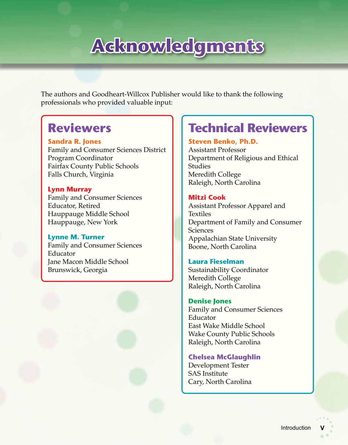 Exploring Life and Career, 6th Edition page V