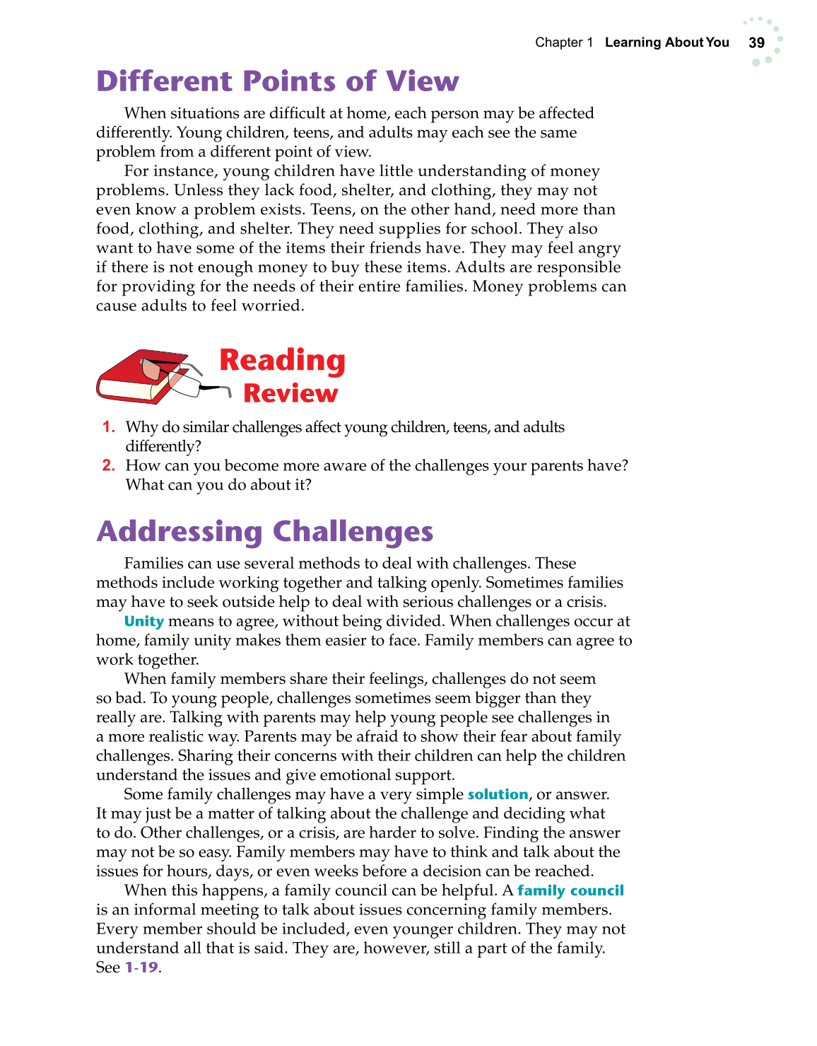 Exploring Life and Career, 6th Edition page 39