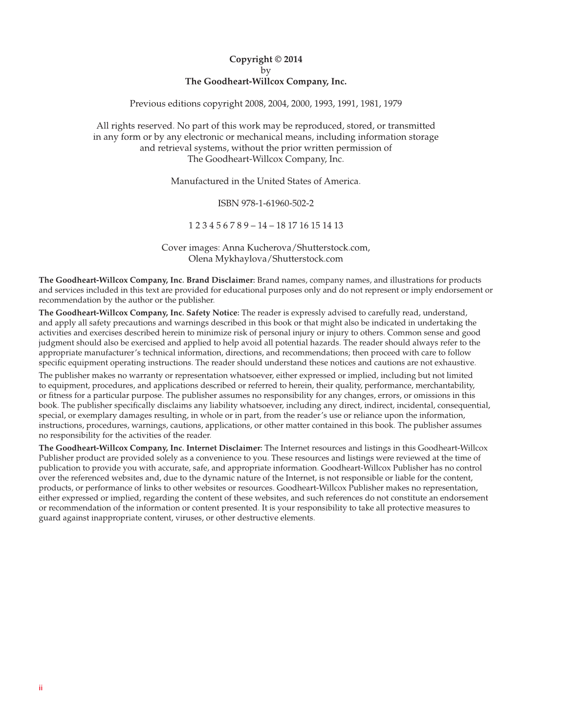 Exploring Woodworking: Fundamentals of Technology, 8th Edition page 2