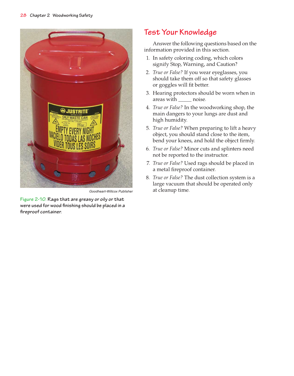 Exploring Woodworking: Fundamentals of Technology, 8th Edition page 34