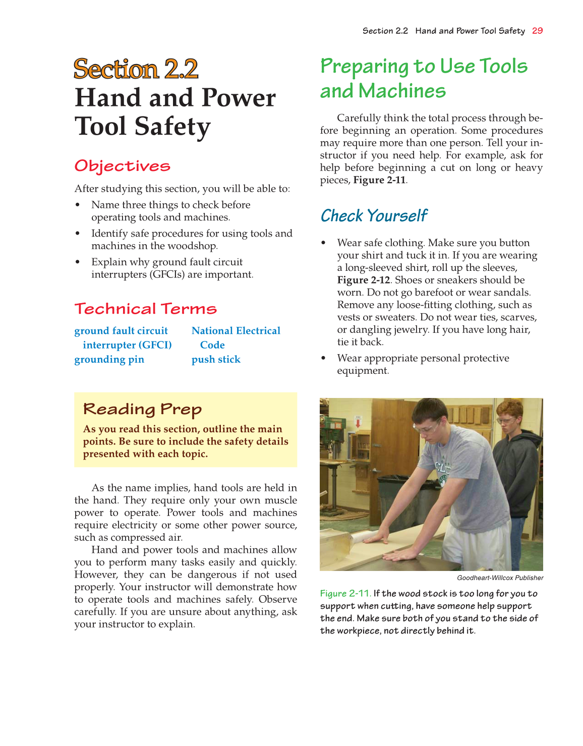 Exploring Woodworking: Fundamentals of Technology, 8th Edition page 35