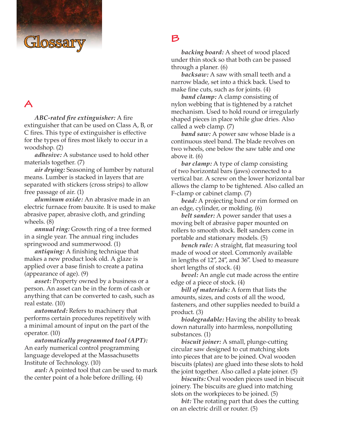 Exploring Woodworking: Fundamentals of Technology, 8th Edition page 350